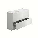 House Beautiful ele-ment(s) 1200mm Floorstanding Vanity Unit with Basin - Gloss White