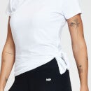 MP Women's Composure Short Sleeve Asymmetric Top - White - XXS