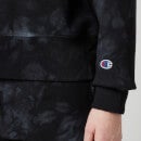 Champion Women's Tie Dye Half-Zip Sweatshirt - Black - XS