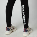 KARL LAGERFELD Women's Punto Logo Leggings - Black - S