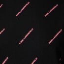 KARL LAGERFELD Women's All Over Logo Sweatshirt - Black