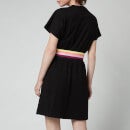 KARL LAGERFELD Women's Logo Tape Jersey Dress - Black