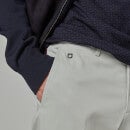 Salvatore Ferragamo Men's Gabardine Cotton Trousers - Gull Grey