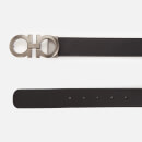 Salvatore Ferragamo Men's Reversible And Adjustable Gancini Belt - Black/Dark Brown - S/90cm
