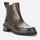 See By Chloé Women's Mallory Leather Chelsea Boots - Dark Brown