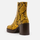 Simon Miller Women's Low Raid Leather Platform Boots - Burn Out Yellow