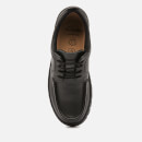 Clarks Branch Lace Youth School Shoes - Black Leather
