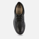 Clarks Dempster Lace Youth School Shoes - Black Leather