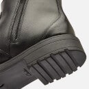 Clarks Loxham High Youth School Boots - Black Leather