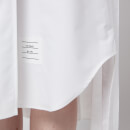 Thom Browne Women's 2-1 Norfolk Pleated Bottom Shirtdress - White - IT42/UK10