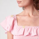 Olivia Rubin Women's Talia Embroidered Cotton Midi Dress - Pink
