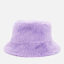 Stand Studio Women's Wera Faux Fur Bucket Hat - Topaz Purple
