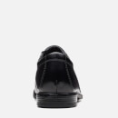 Clarks Men's Howard Cap Leather Oxford Shoes - Black - UK 7