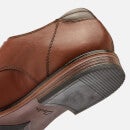 Clarks Men's Citistride Walk Leather Derby Shoes - Dark Tan