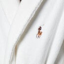 Polo Ralph Lauren Men's Cotton Terry Dressing Gown - White - S/M