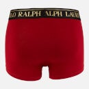 Polo Ralph Lauren Men's Gold Polo Player Trunk Boxer Shorts - Holiday Red