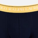Polo Ralph Lauren Men's 3-Pack Contrast Waistband Boxer Shorts - Wine/Sky/Yellow