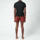 Polo Ralph Lauren Men's Shorts Sleep Set - Plaid/Gold Bugle All Over Print - S