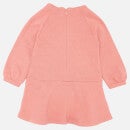 Chloé Girls' Long Sleeve Sweat Dress - Salmon - 18-24 months
