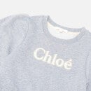 Chloé Girls' Logo Dress - Grey Marl Medium