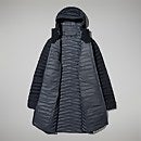 Nula Micro Long Jacket für Damen - Schwarz