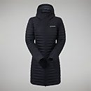 Nula Micro Long Jacken für Damen - Schwarz