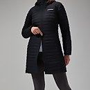 Nula Micro Long Jacken für Damen - Schwarz