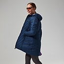 Nula Micro Long Jacket für Damen - Dunkelblau