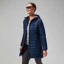Nula Micro Long Jacket für Damen - Dunkelblau