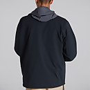 Unisex Wind Shirt 90 Windproof Half-zip Jackets - Black/Grey
