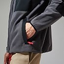 Unisex Ascent 91 Fleece Jacket - Grey/Black
