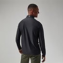 24/7 Long Sleeve Half Zip Tech T-Shirt für Herren - Schwarz