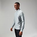 24/7 Long Sleeve Half Zip Tech T-Shirt für Herren - Grau