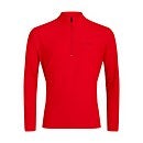 Men's 24/7 Long Sleeve Zip Base Layer - Red