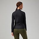 24/7 Long-Sleeve Half Zip Tech T-Shirt für Damen - Schwarz