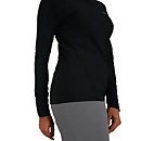 Women's 24/7 Long Sleeve Zip Base Layer  - Black