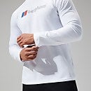 Men's Organic Big Logo Long Sleeve Tee - White