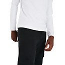 Men's Organic Big Logo Long Sleeve T-Shirt - White
