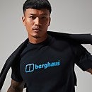 Organic Big Colour Logo Super Stretch T-Shirt für Herren - Schwarz