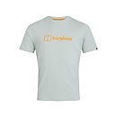 Men's Organic Big Colour Logo T-Shirt - Grey