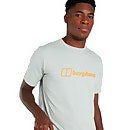 Men's Organic Big Colour Logo T-Shirt - Grey
