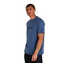 Men's Organic Big Colour Logo T-Shirt - Blue