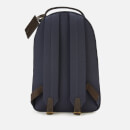 Polo Ralph Lauren Men's Leather Trim Canvas Backpack - Aviator Navy/Brown