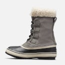 Sorel Women's Winter Carnival Waterproof Nylon Lace Up Boots - Quarry/Black - UK 4