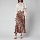 RIXO Women's Kelly Skirt - Leopard - UK 6