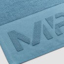 Большое полотенце с логотипом MP, серо-голубое