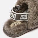 UGG Toddlers' Fluff Yeah Slide Slippers - Charcoal - UK 6 Toddler
