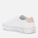 Lacoste Women's Gripshot Bl 21 1 Leather Vulcanised Trainers - White/Light Pink