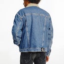 Calvin Klein Jeans Men's Regular Sherpa Denim Jacket - Denim Light - S