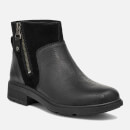 UGG Women's Harrison Zip Waterproof Leather Ankle Boots - Black - UK 3